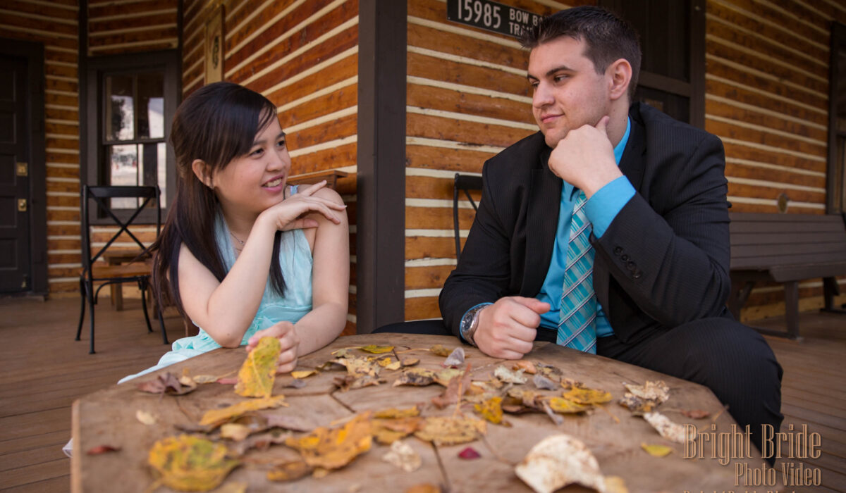 engagement photo session bright bride fish creek park calgary