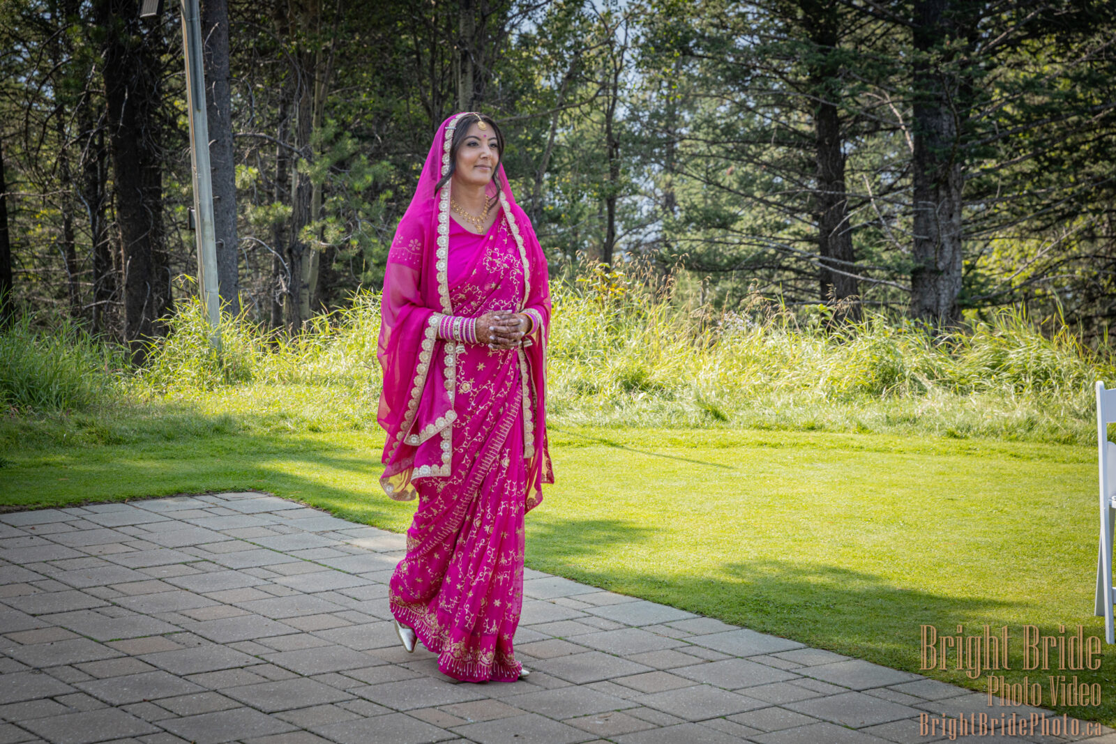 Bright Bride Photo Video Team Colab D & K Wedding Silvertip Golf Canmore