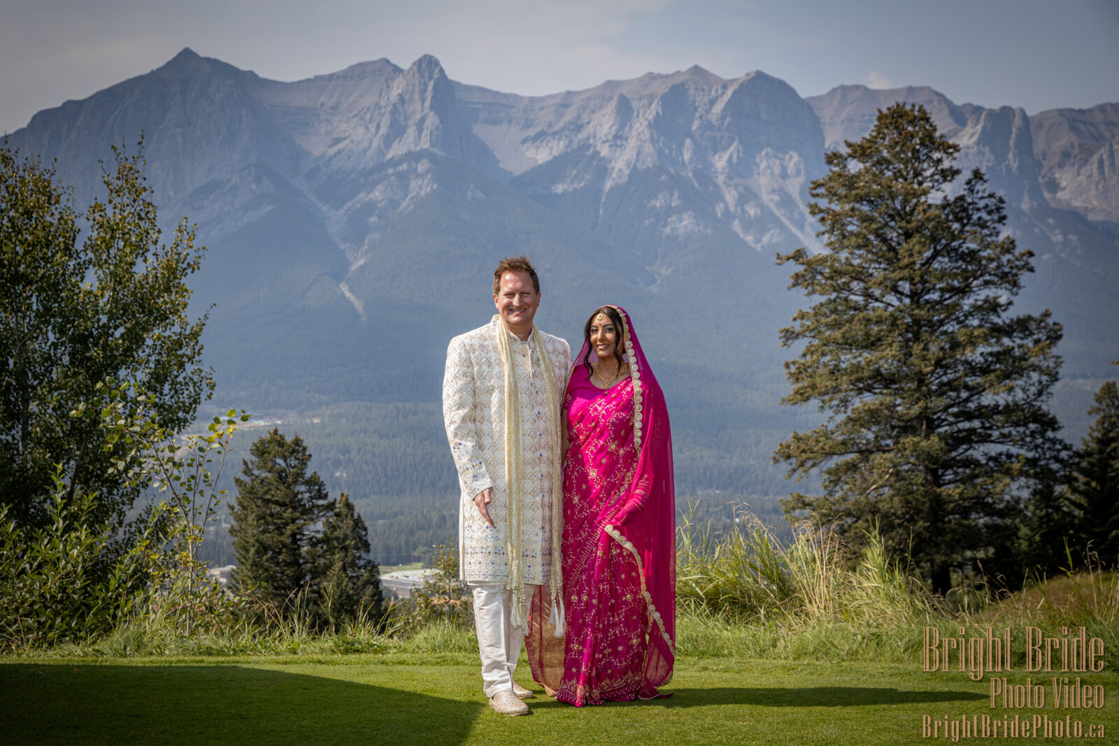 Bright Bride Photo Video Team Colab D & K Wedding Silvertip Golf Canmore