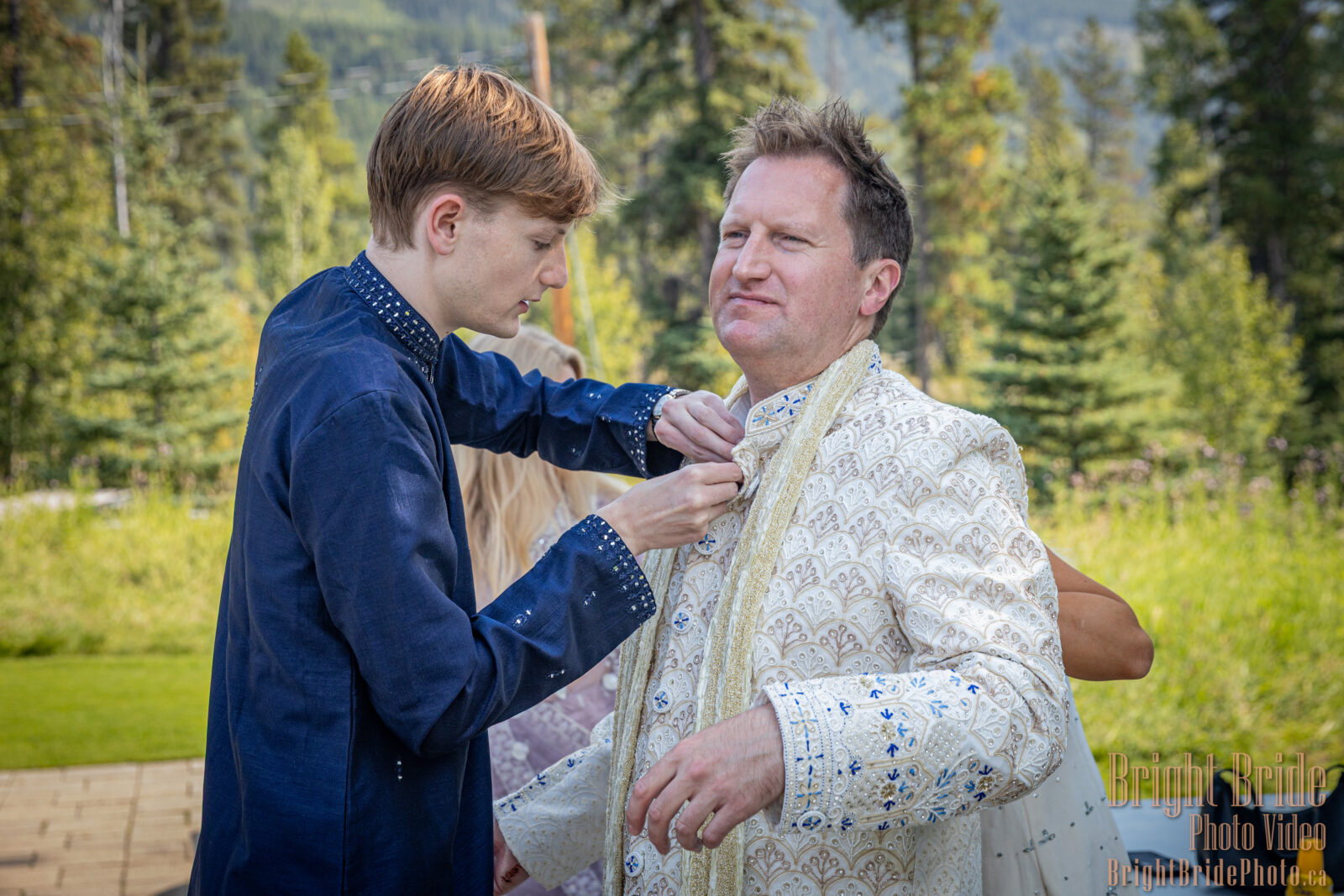 Bright Bride Photo Video Team Colab D & K Wedding Silvertip Golf Canmore