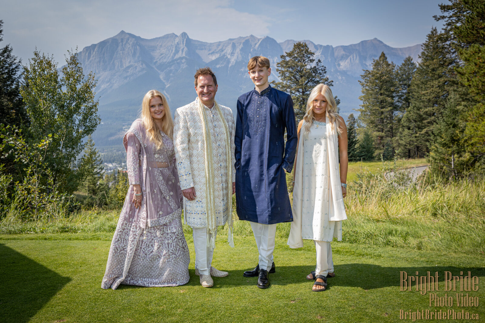 Bright Bride Photo Video Team Colab D & K Wedding Silvertip Golf Canmore