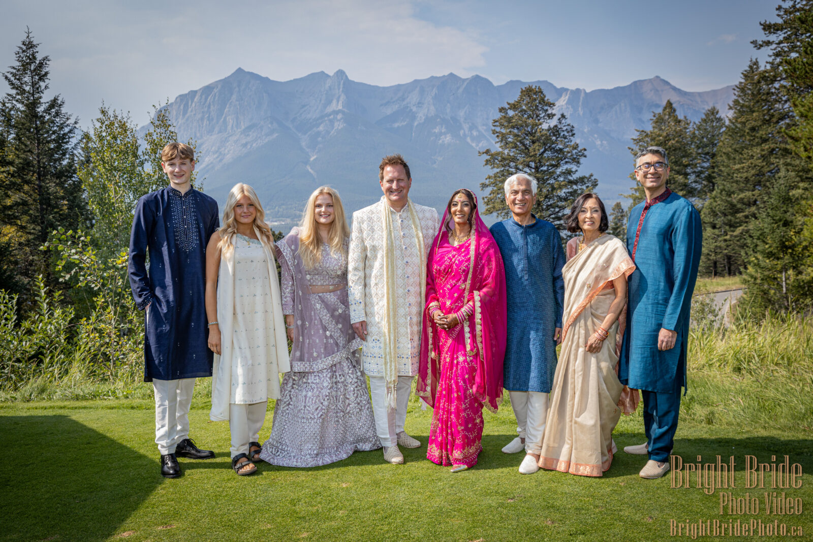 Bright Bride Photo Video Team Colab D & K Wedding Silvertip Golf Canmore