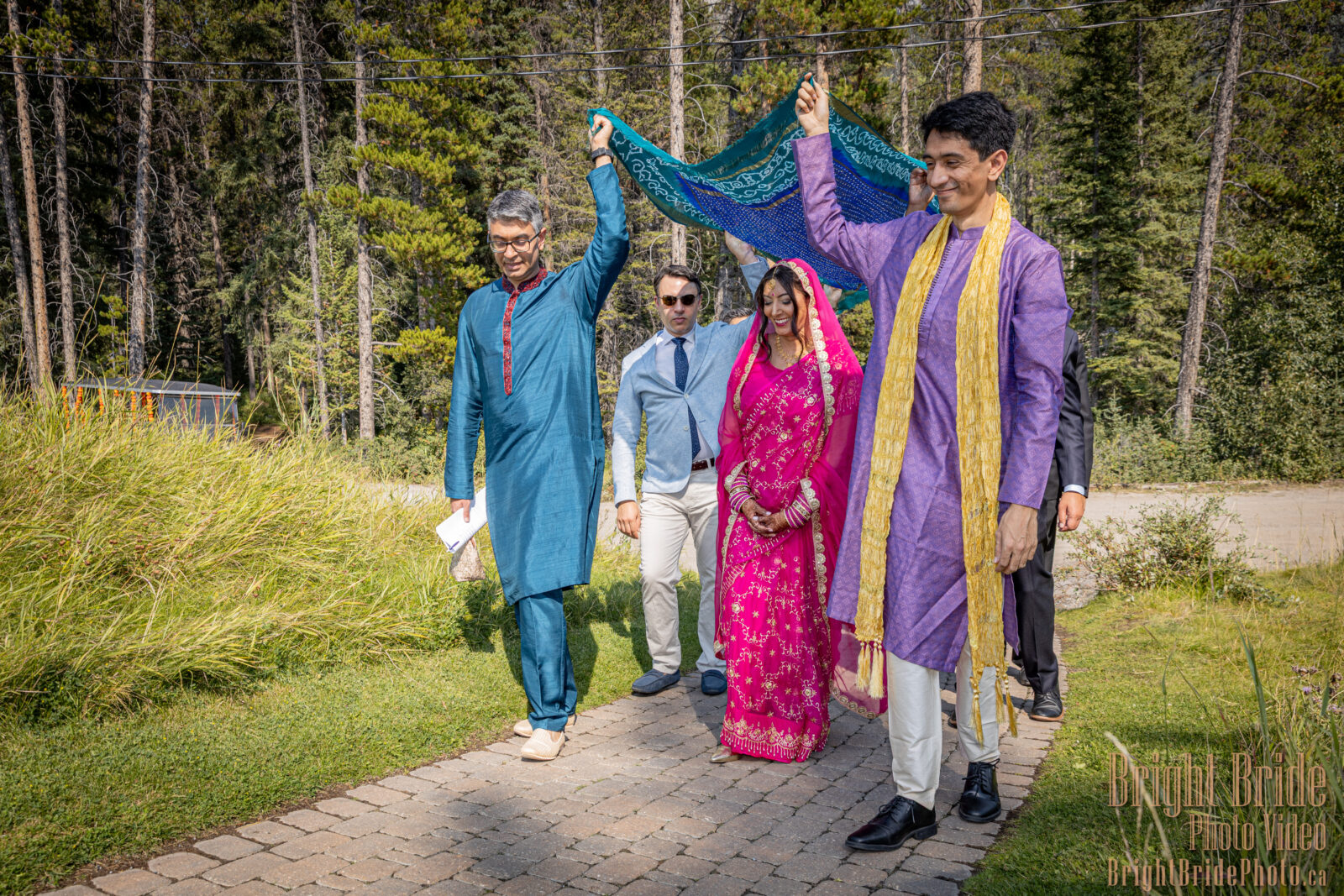 Bright Bride Photo Video Team Colab D & K Wedding Silvertip Golf Canmore