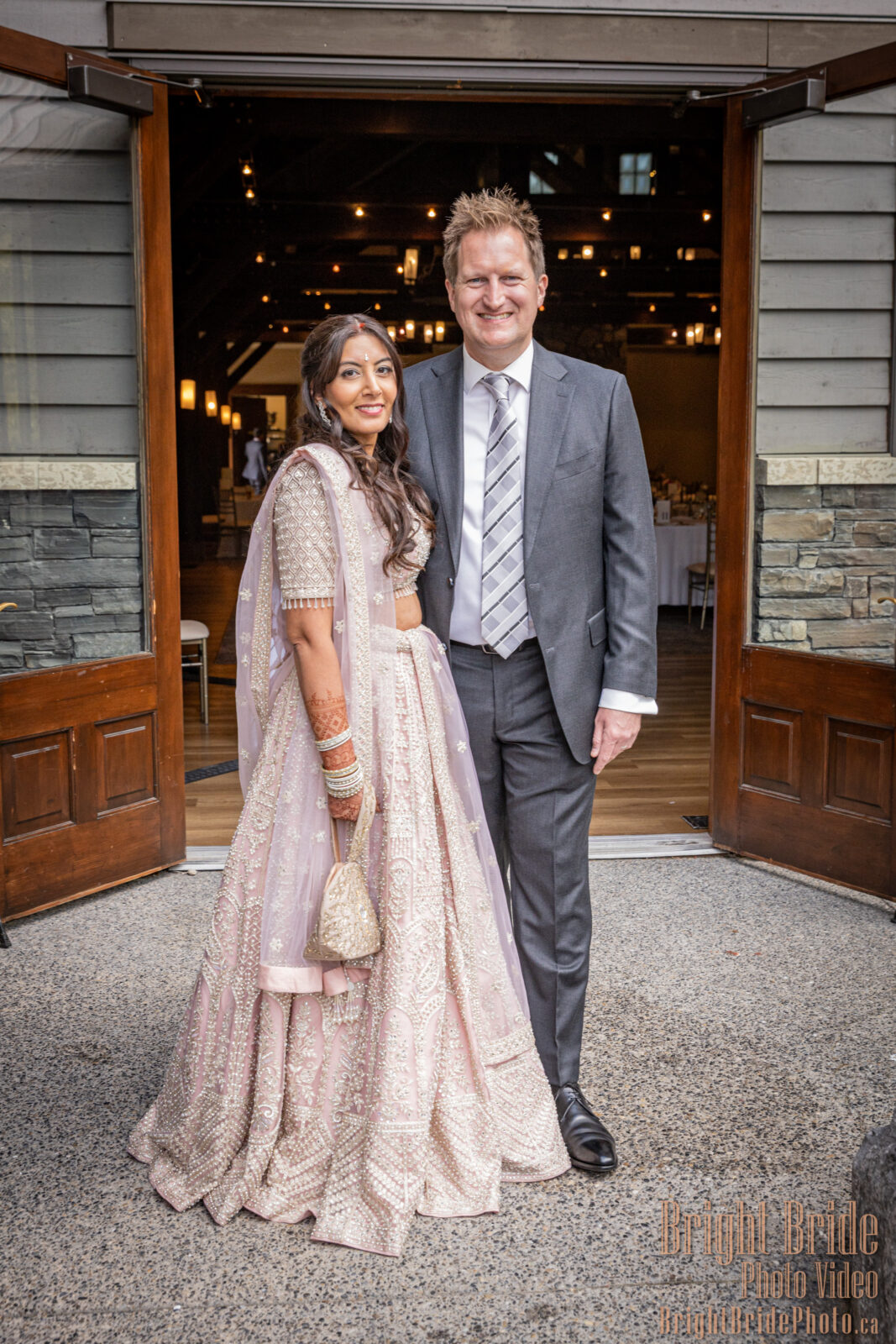 Bright Bride Photo Video Team Colab D & K Wedding Silvertip Golf Canmore