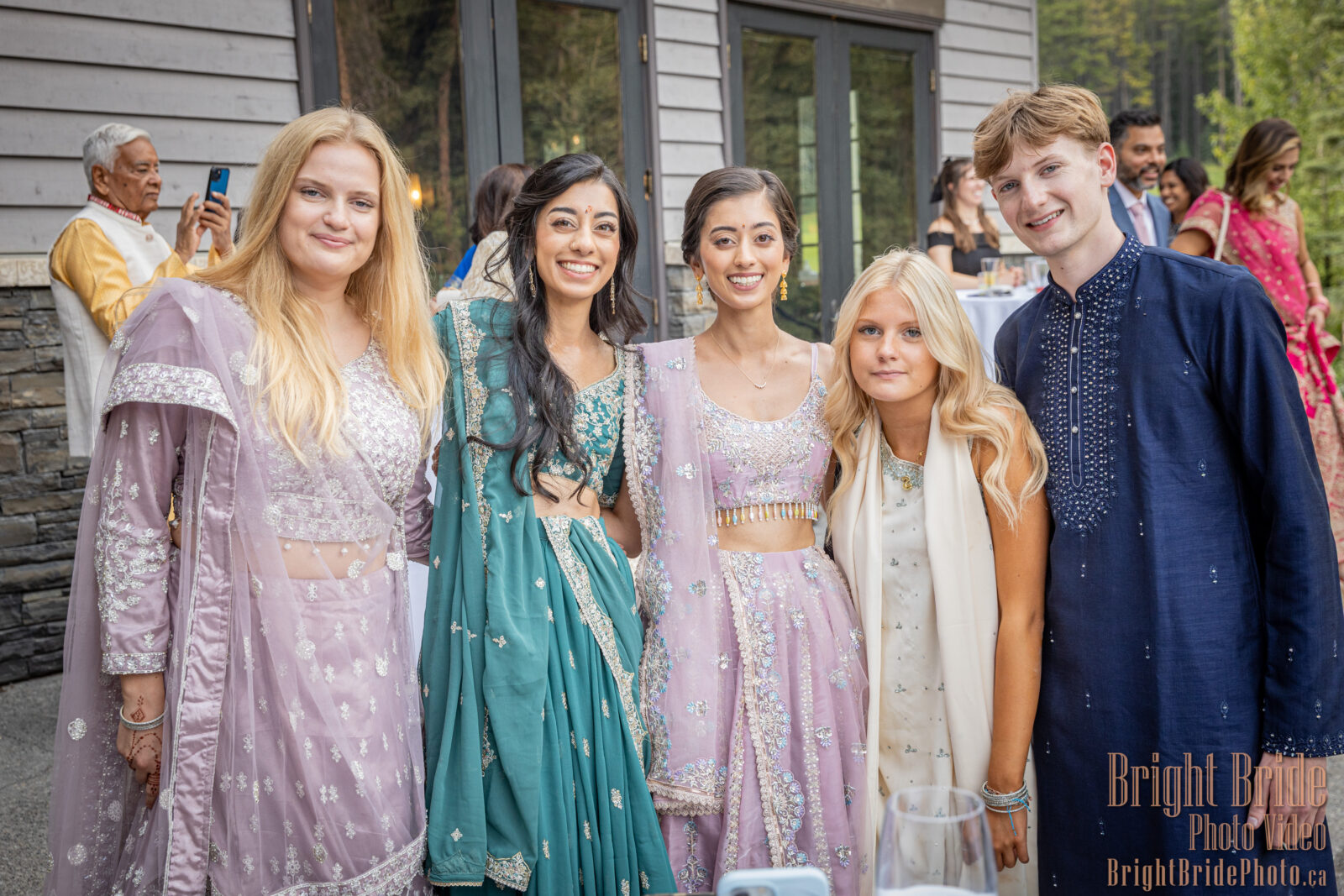 Bright Bride Photo Video Team Colab D & K Wedding Silvertip Golf Canmore