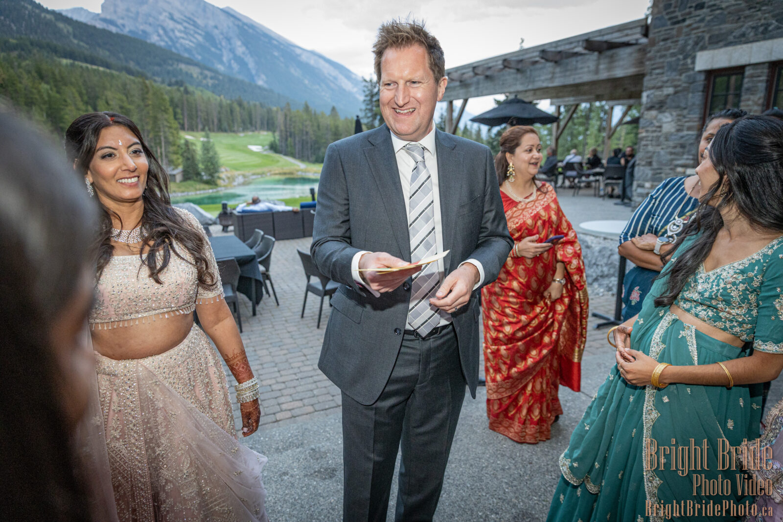 Bright Bride Photo Video Team Colab D & K Wedding Silvertip Golf Canmore