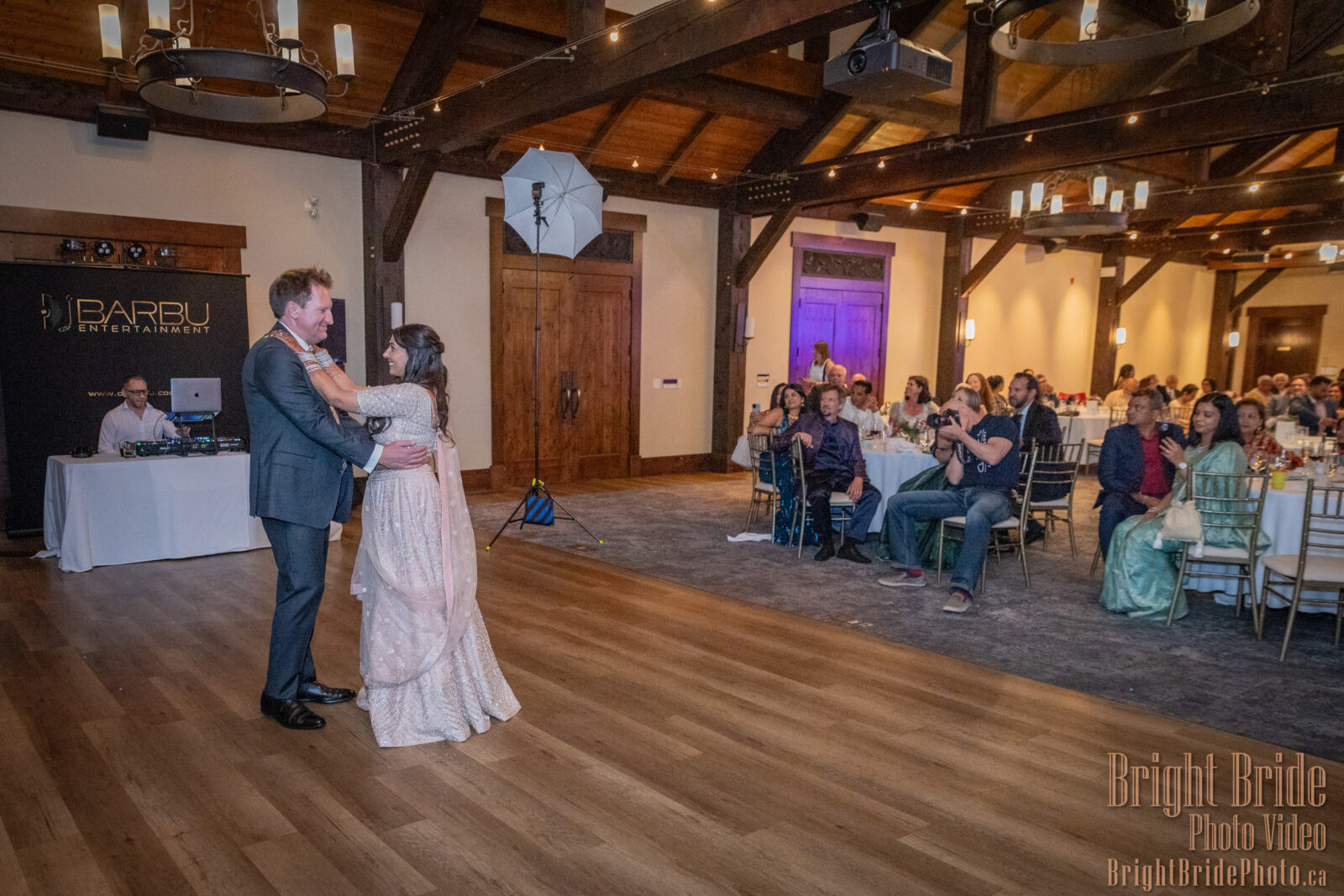 Bright Bride Photo Video Team Colab D & K Wedding Silvertip Golf Canmore
