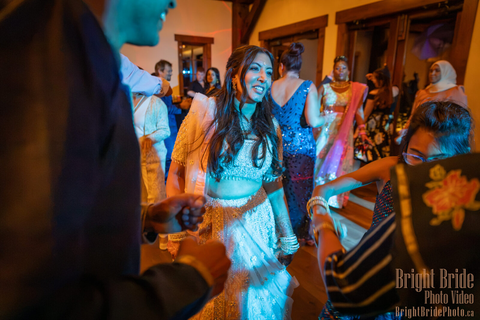 Bright Bride Photo Video Team Colab D & K Wedding Silvertip Golf Canmore