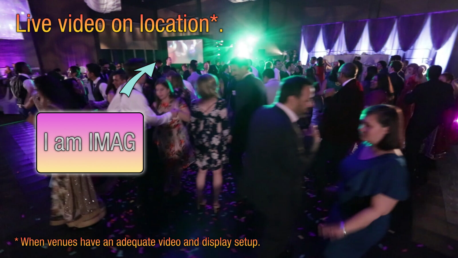 Bright Bride Photo Video IMAG Video Live Location Illustration Example Setup