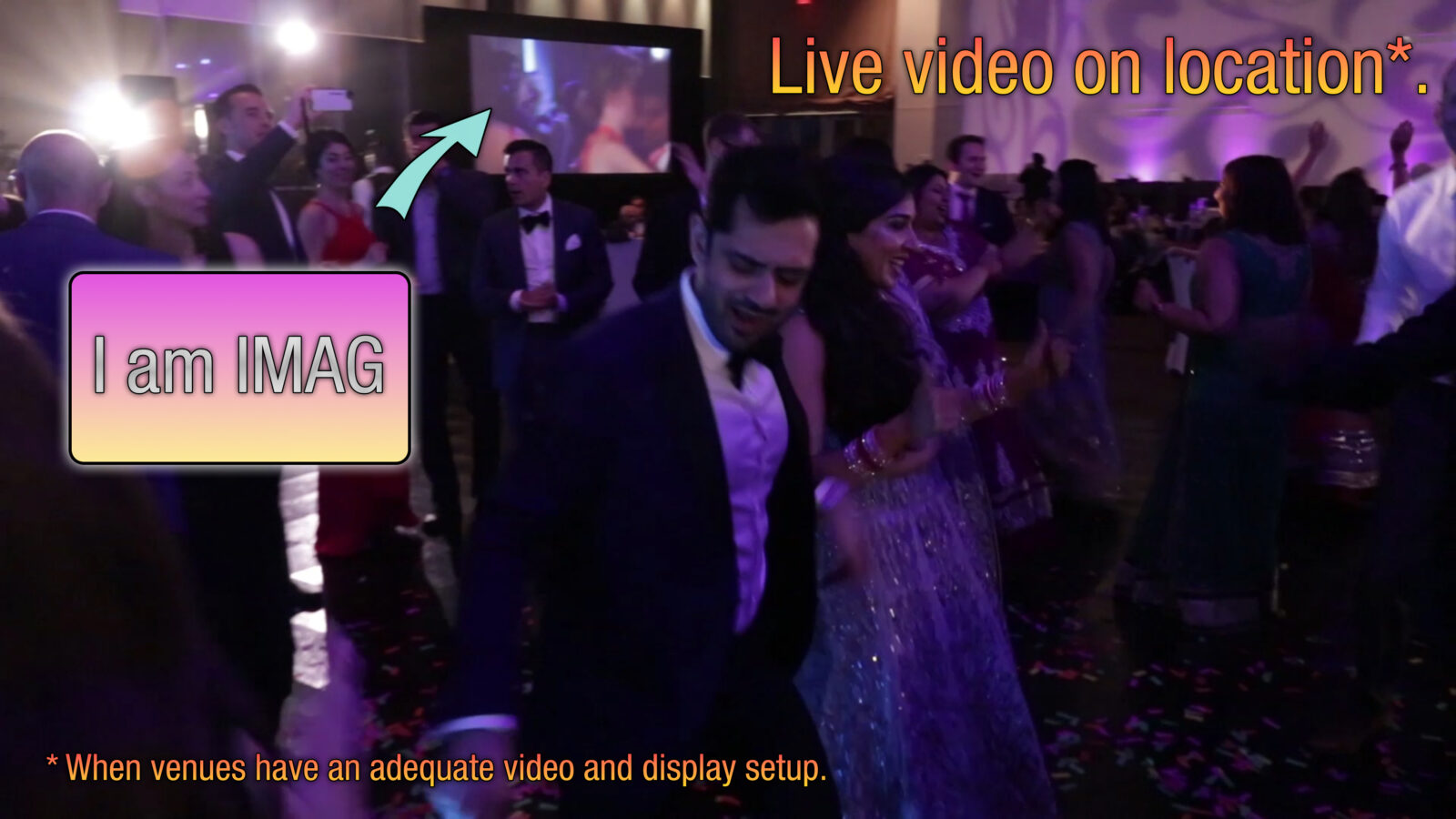 Bright Bride Photo Video IMAG Video Live Location Illustration Example Setup