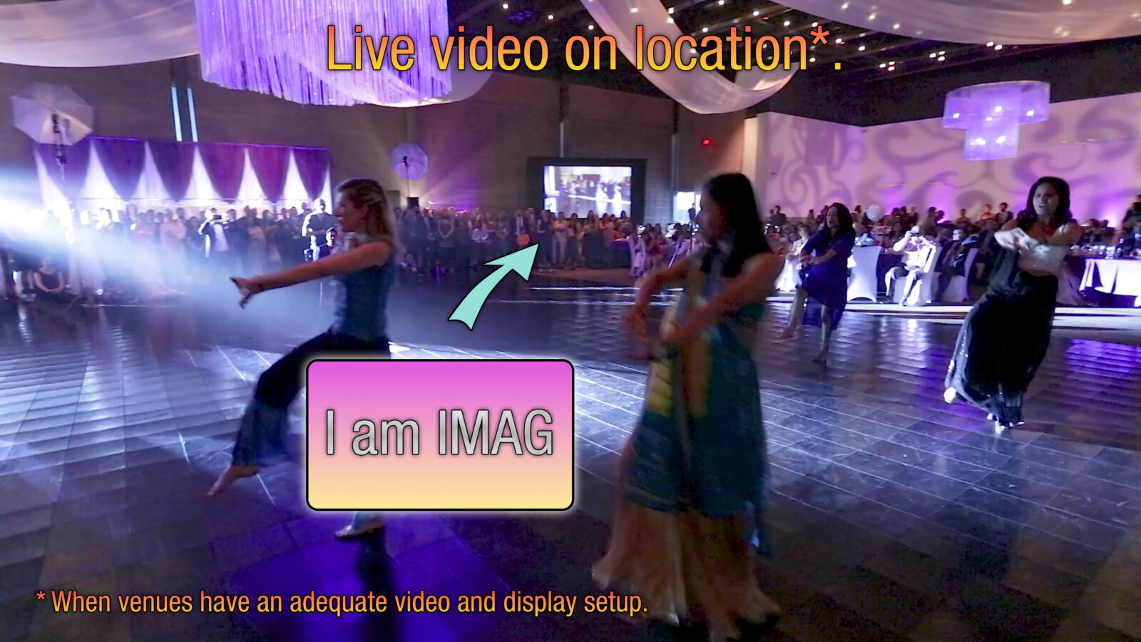 Bright Bride Photo Video IMAG Video Live Location Illustration Example Setup