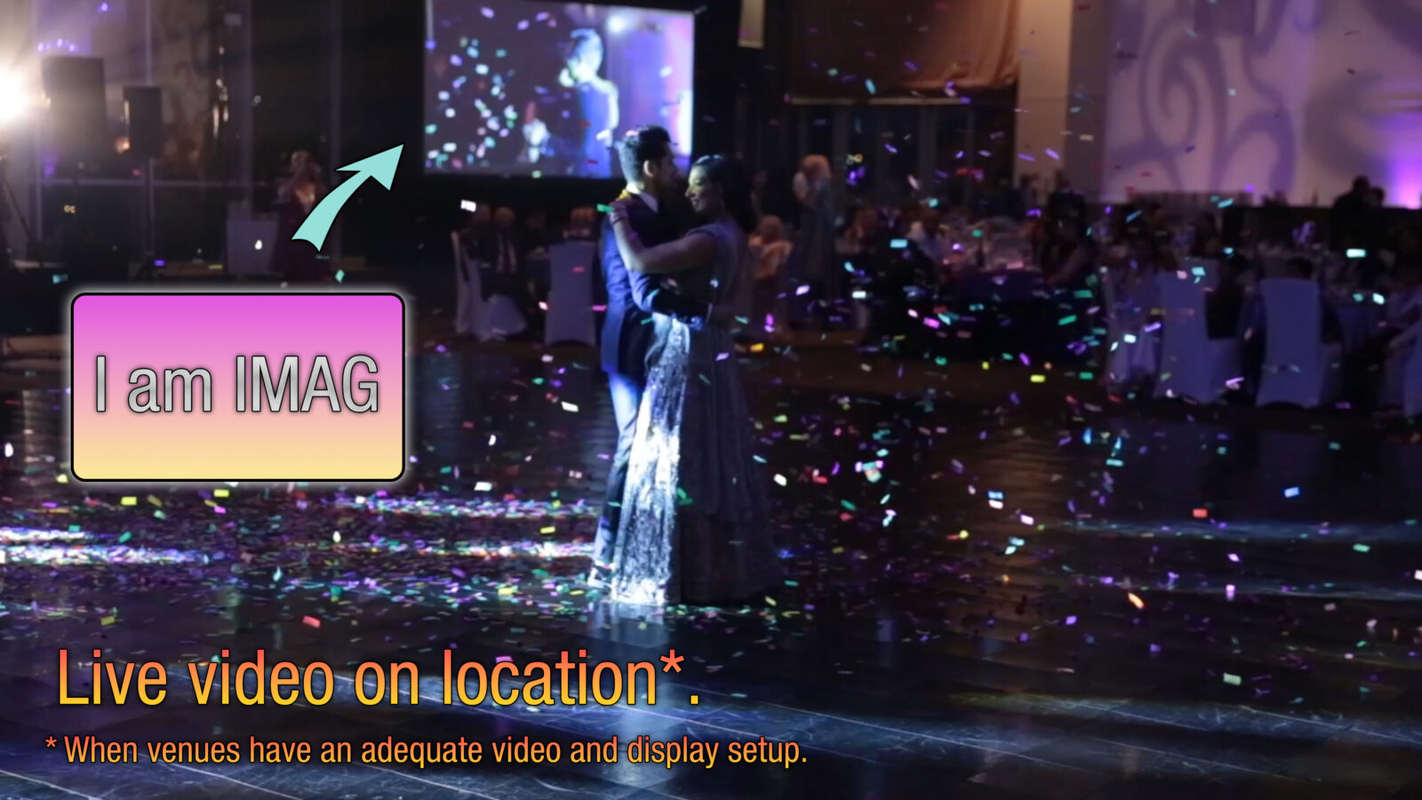 Bright Bride Photo Video IMAG Video Live Location Illustration Example Setup