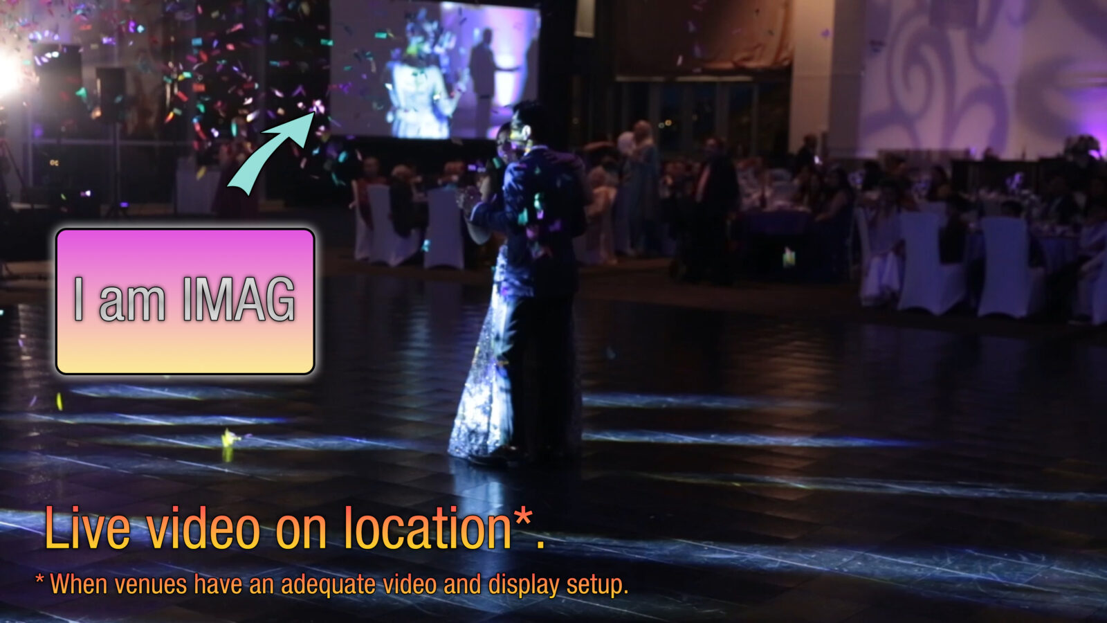 Bright Bride Photo Video IMAG Video Live Location Illustration Example Setup
